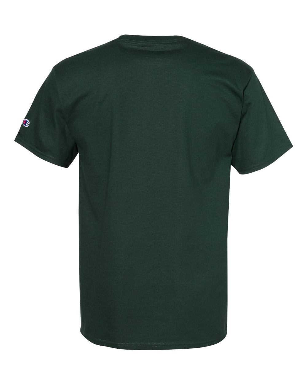 Front View of Dark Green T-Shirt - T425