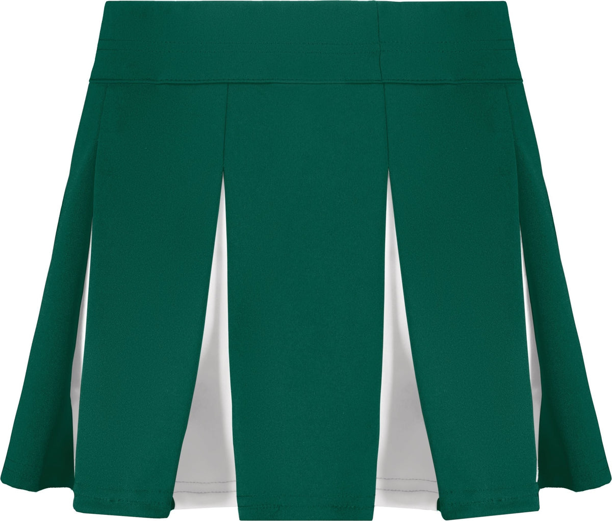 Rear View of DARK GREEN/WHITE LADIES LIBERTY SKIRT