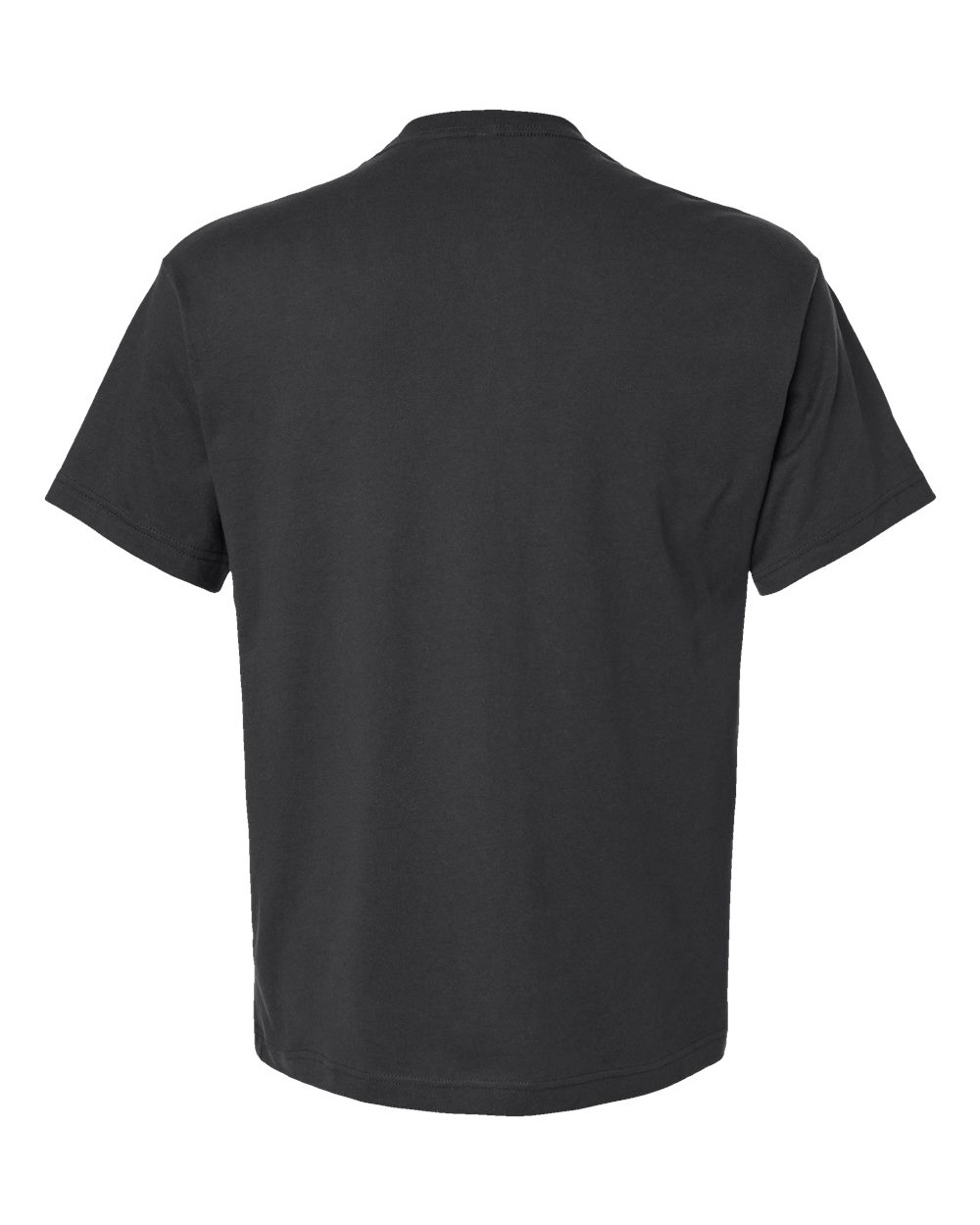 Front View of Dark Grey 6 oz. Heavyweight Tee - 3010