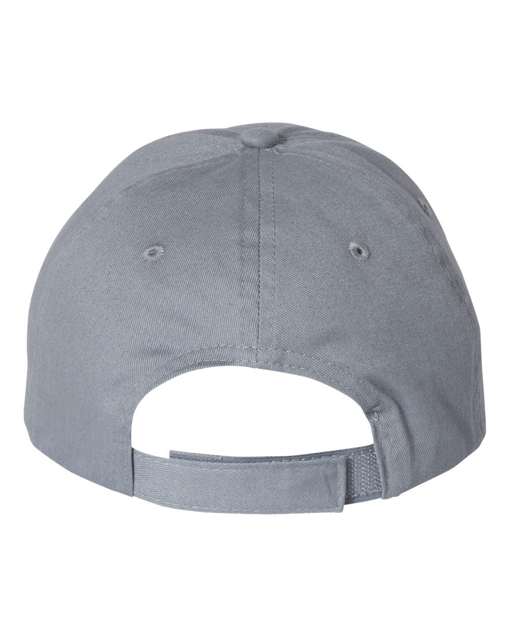 Front View of Dark Grey Brushed Twill Cap - VC200