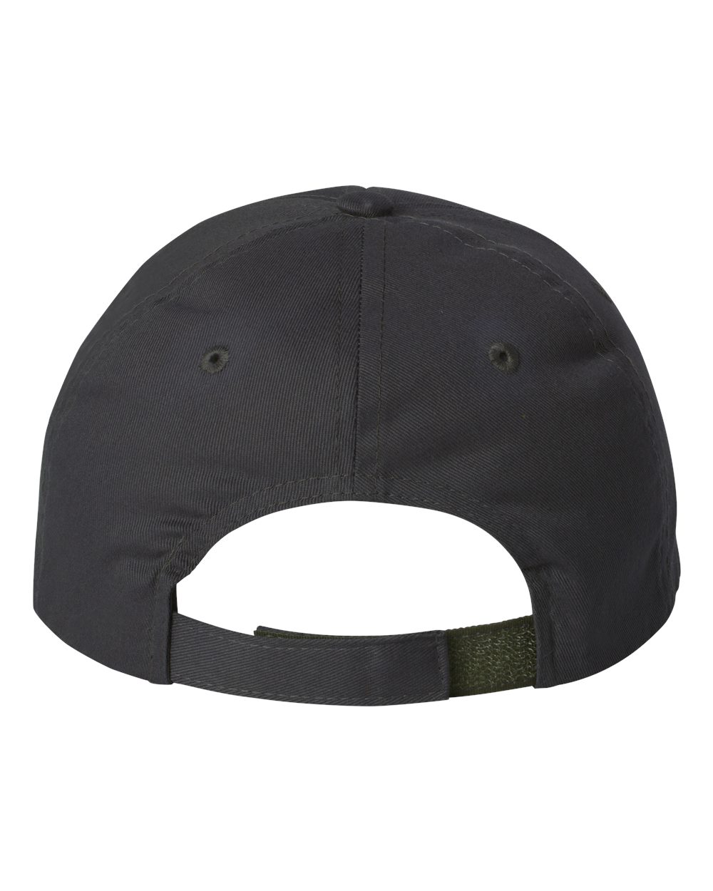 Front View of Dark Grey Cotton Twill Cap - 2260