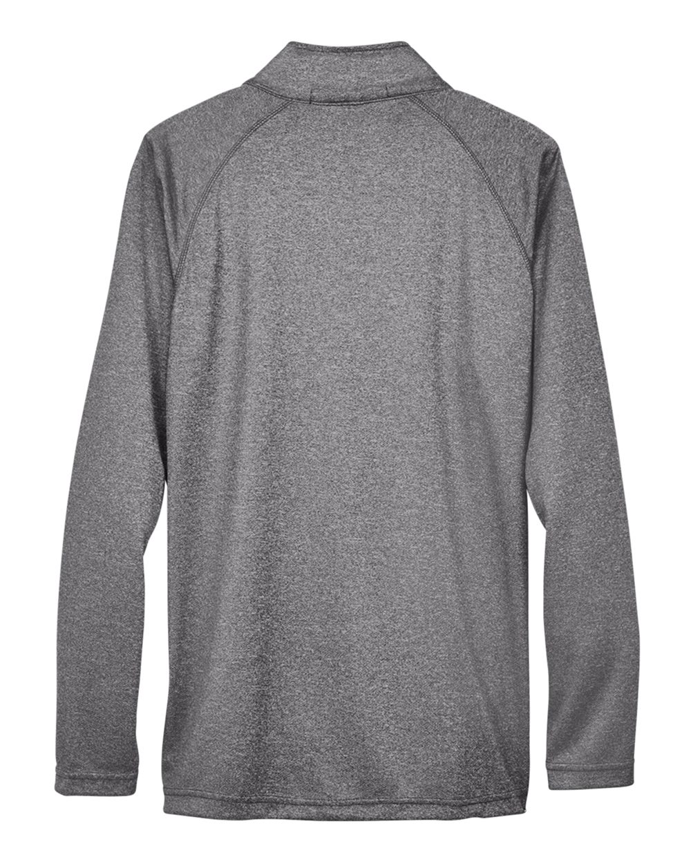 Front View of Dark Grey Heather Men's Stretch Tech-Shell® Compass Quarter-Zip Pullover - DG440