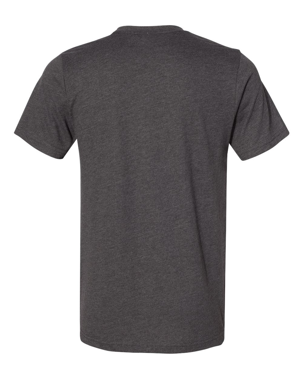 Front View of Dark Grey Heather Sueded Tee - 3301