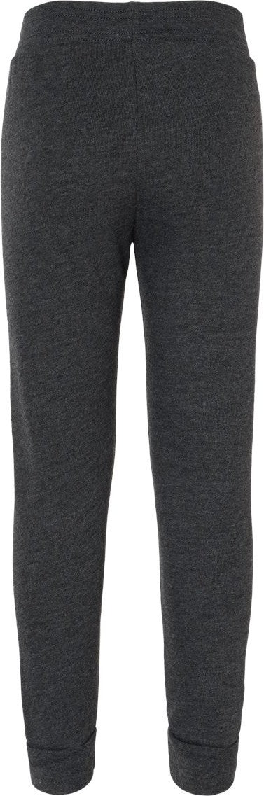 Front View of Dark Grey Heather Toddler Sponge Fleece Jogger Sweatpants - 3727T