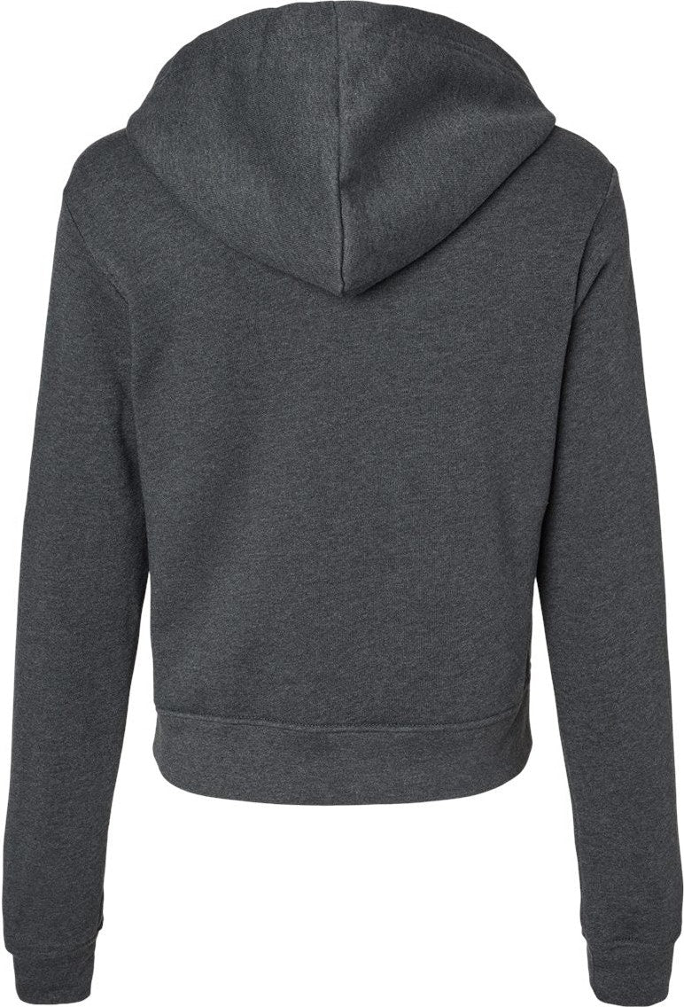 Front View of Dark Grey Heather Women's Classic Hoodie - 7519