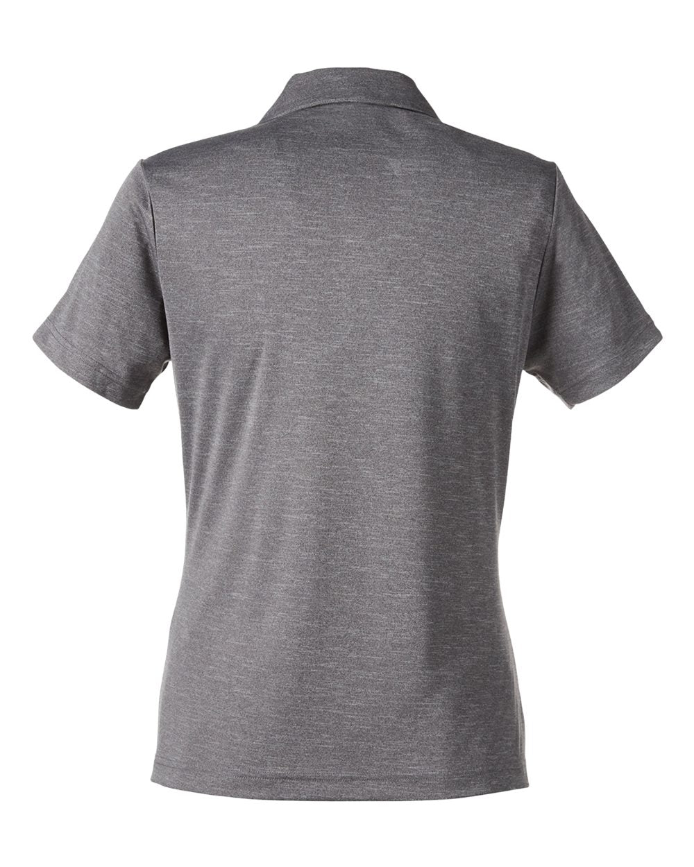 Front View of Dark Grey Heather Women's Zone Sonic Heather Performance Polo - TT51HW