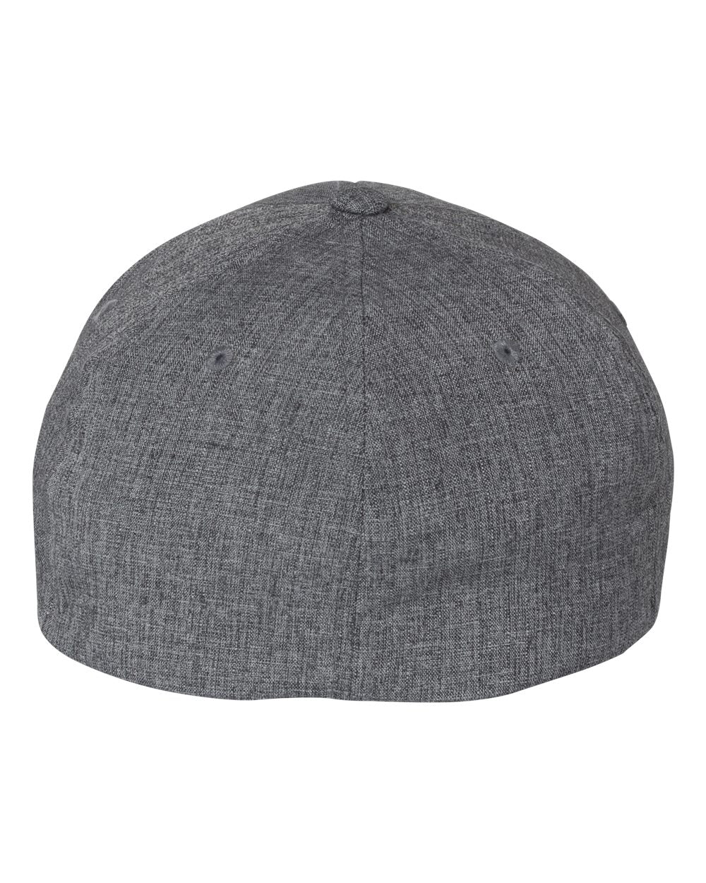 Rear View of Dark Grey Heatherlight™ Mélange Cap - 6350 plain