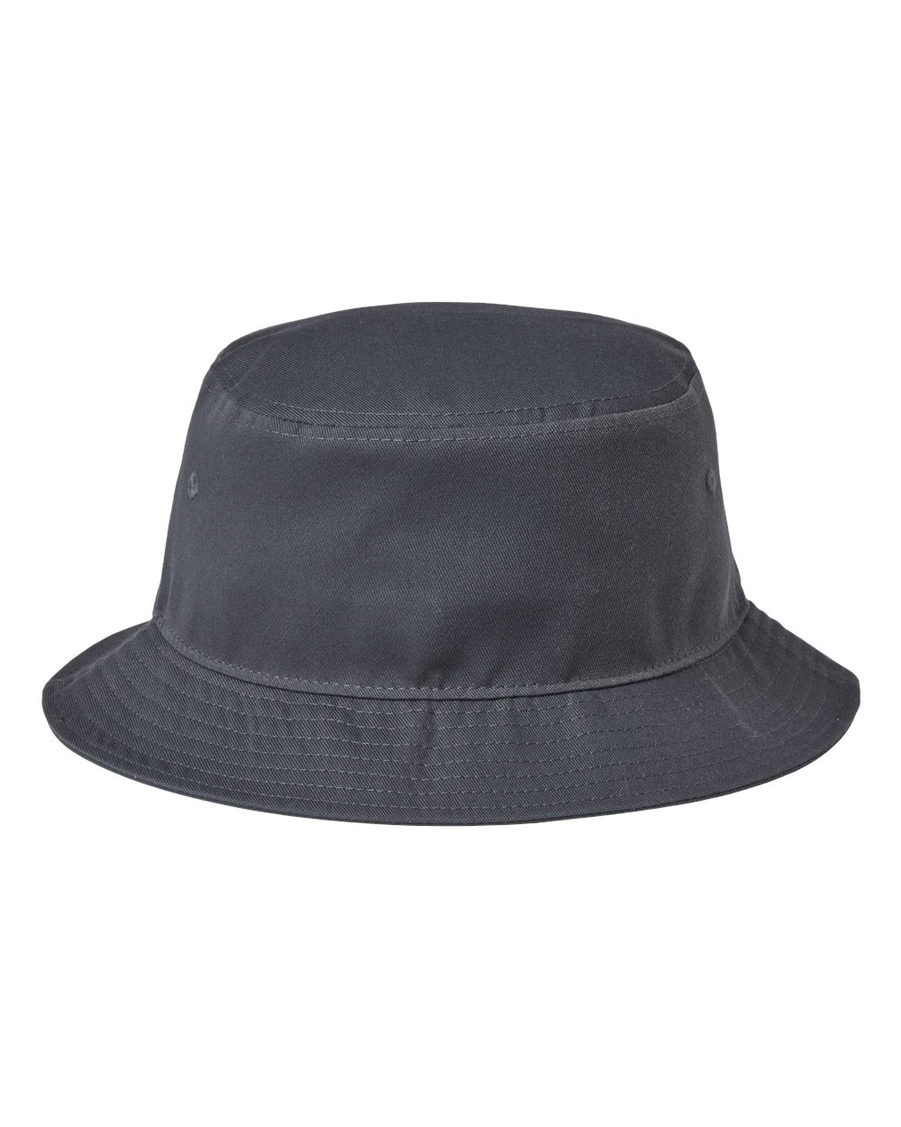 Front View of Dark Grey Sustainable Bucket Hat - GEO
