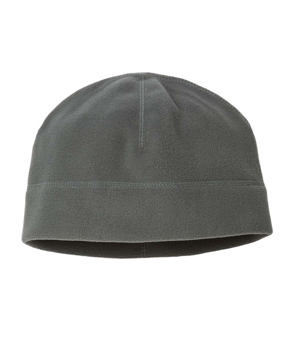 Front View of Dark Grey Sustainable Fleece Beanie - BIRK