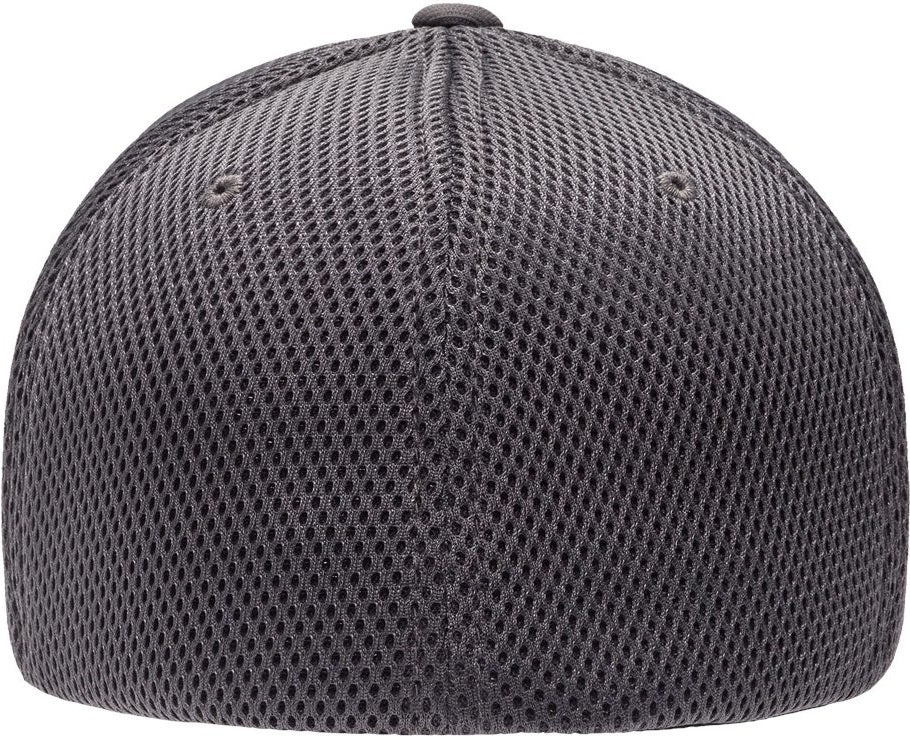 Rear View of Dark Grey Ultrafiber Mesh Cap - 6533