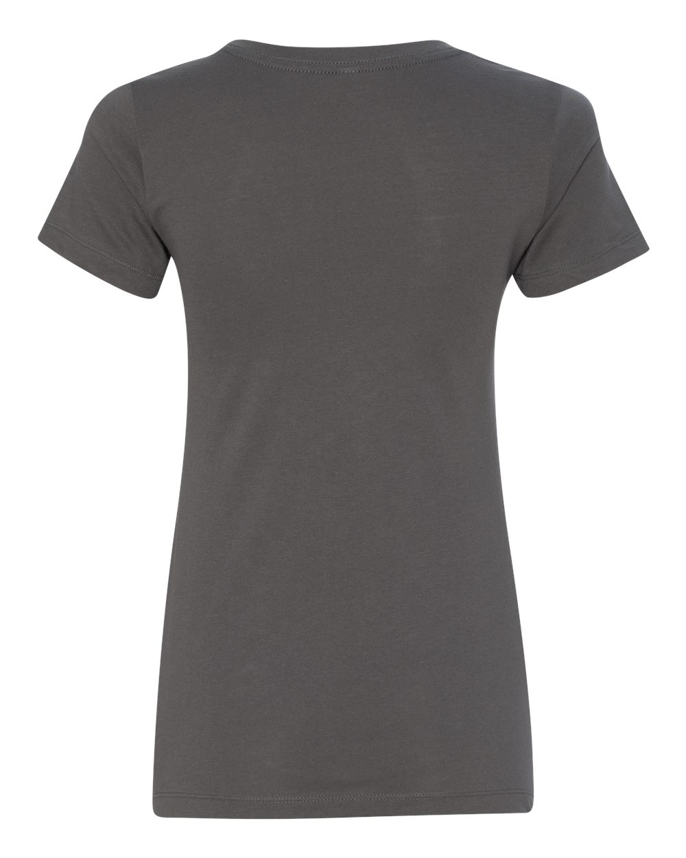 Rear View of Dark Grey Women&#39;s Ideal T-Shirt - 1510