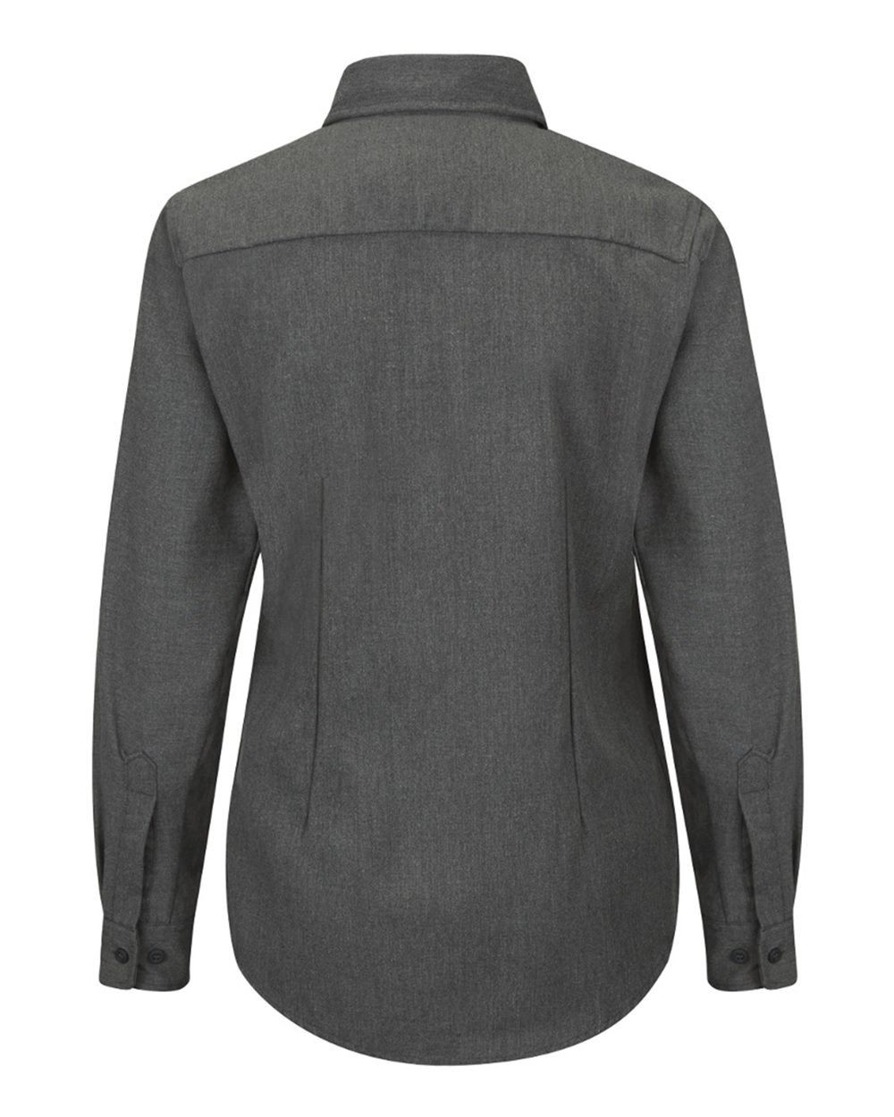 Front View of Dark Grey Women's iQ Series® Comfort Woven Lightweight Shirt - QS51
