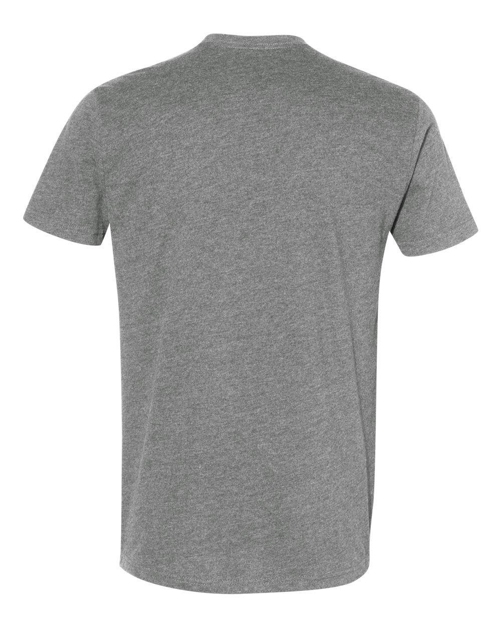 Front View of Dark Heather Grey Sueded T-Shirt - 6410