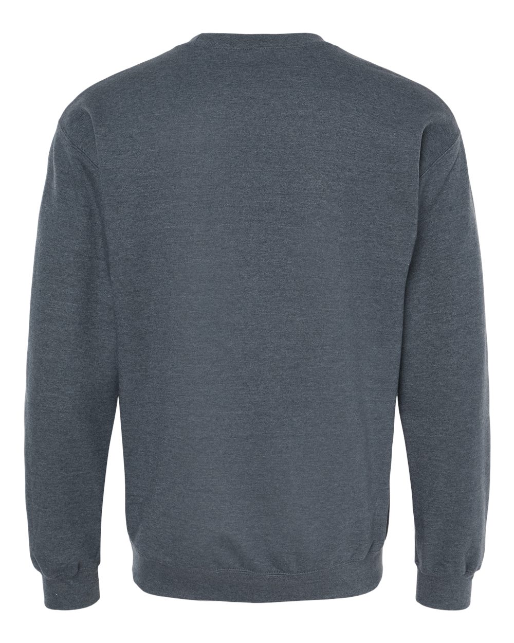 Front View of Dark Heather Softstyle® Midweight Crewneck Sweatshirt - SF000