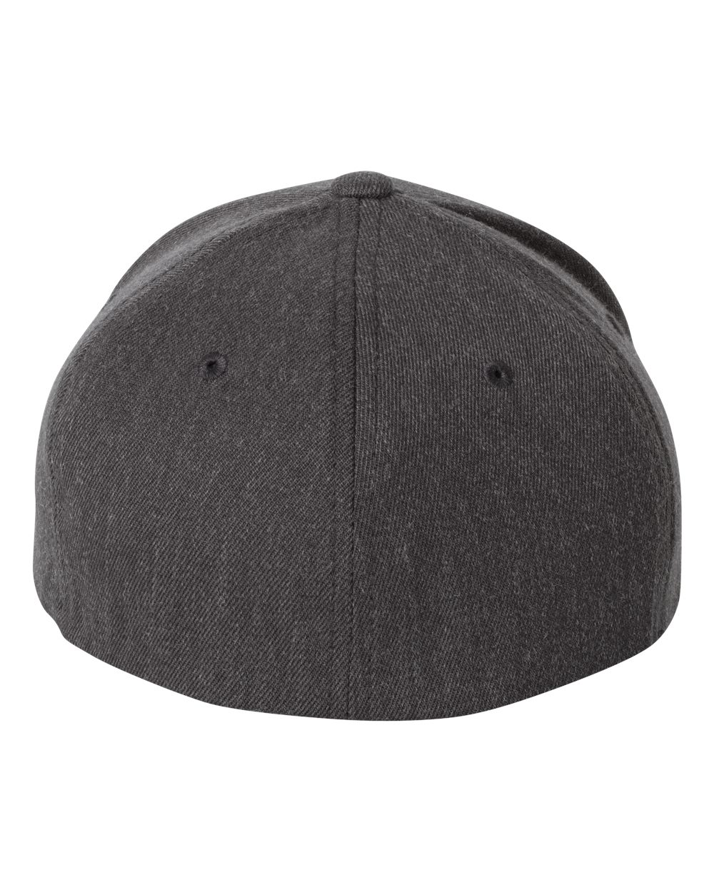 Front View of Dark Heather Wool-Blend Cap - 6477