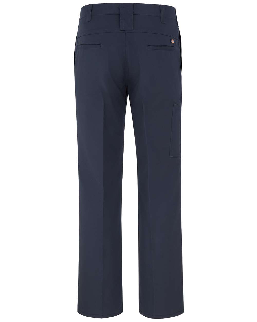 Rear View of Dark Navy - 37 Unhemmed Temp IQ Cooling Shop Pants - Extended Sizes - LP68EXT