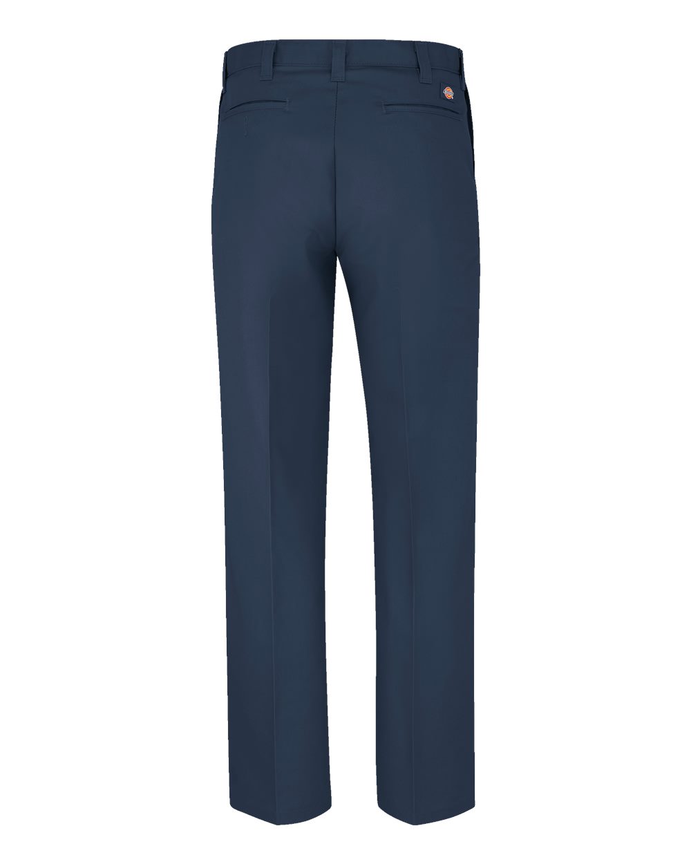 Front View of Dark Navy - 39 Unhemmed Industrial Flat Front Pants - Odd Sizes - LP92ODD