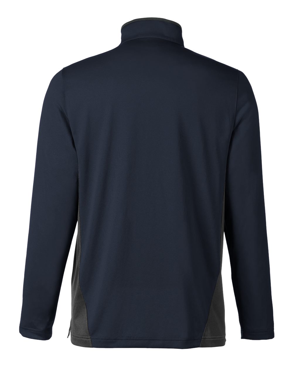 Front View of Dark Navy/ Dark Charcoal Men's Flash Snag Protection Plus IL Colorblock Quarter-Zip Pullover - M786