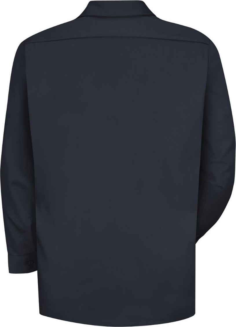 Front View of Dark Navy Deluxe Heavyweight Cotton Shirt - SC70
