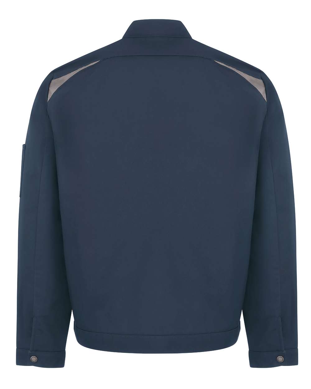 Front View of Dark Navy/ Silver Insulated Colorblocked Jacket - LJ60