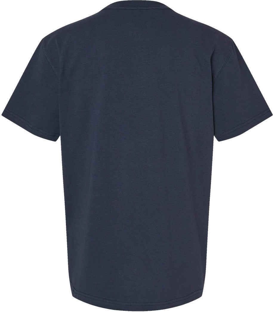Front View of Dark Navy Traditional Heavyweight T-Shirt - WS50-D