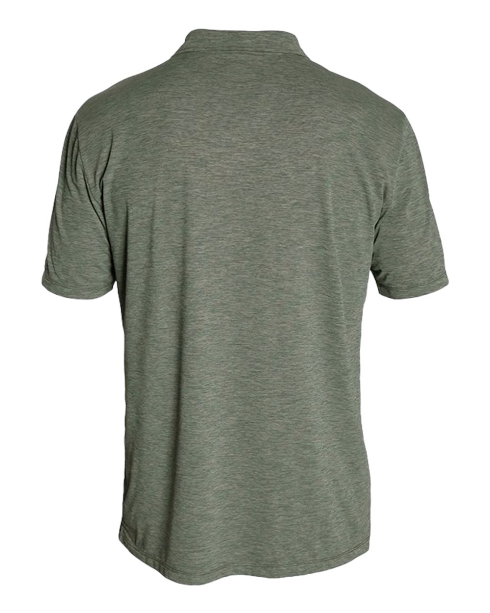 Front View of Dark Olive Heathered Low Pro Tech Polo - MPLPRS0