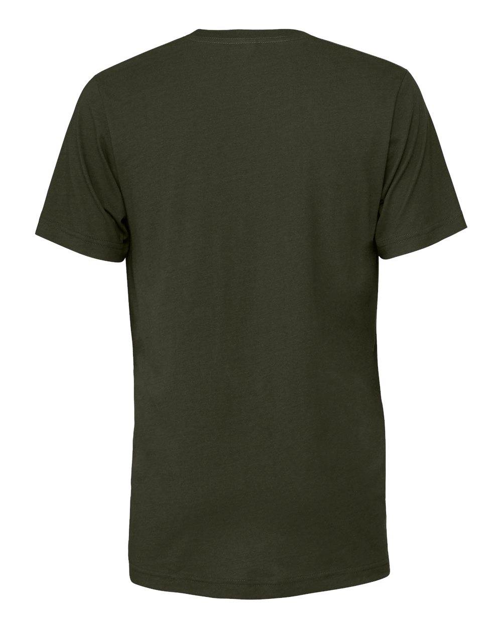 Front View of Dark Olive Jersey Tee - 3001