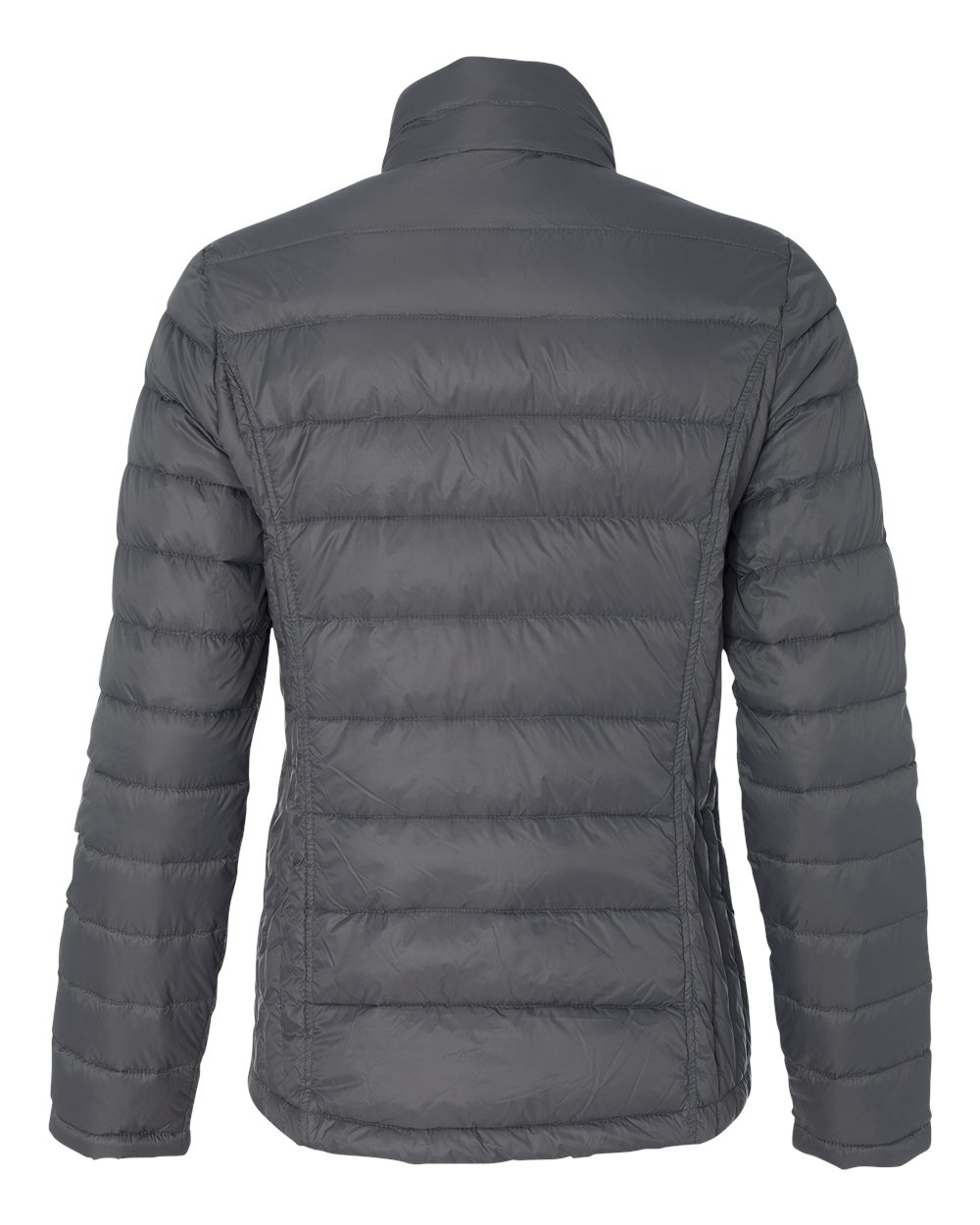 Rear View of Dark Pewter Women&#39;s 32 Degrees Packable Down Jacket - 15600W