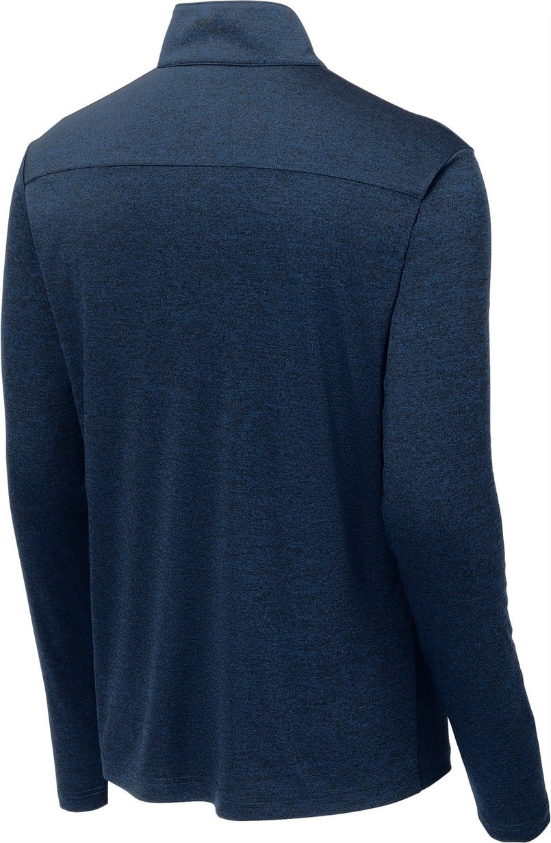Front View of Dark Royal Hth Sport-Tek Endeavor 1/2-Zip Pullover. ST469