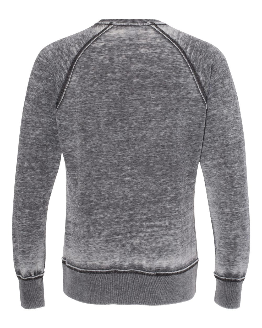 Rear View of Dark Smoke Vintage Zen Fleece Crewneck Sweatshirt - 8920