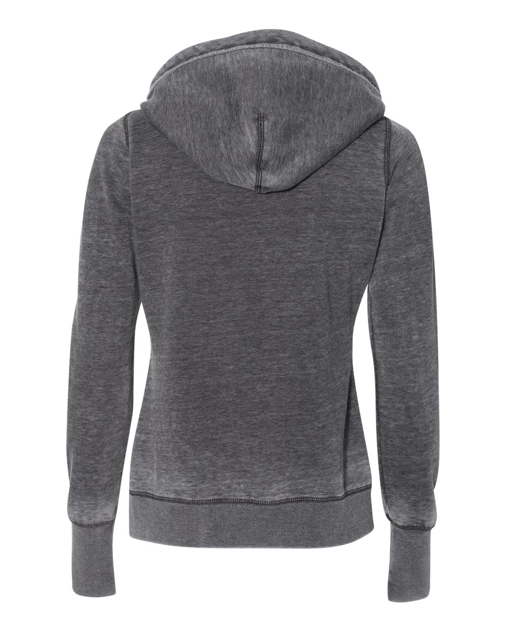 Front View of Dark Smoke Women's Zen Fleece Hooded Sweatshirt - 8912