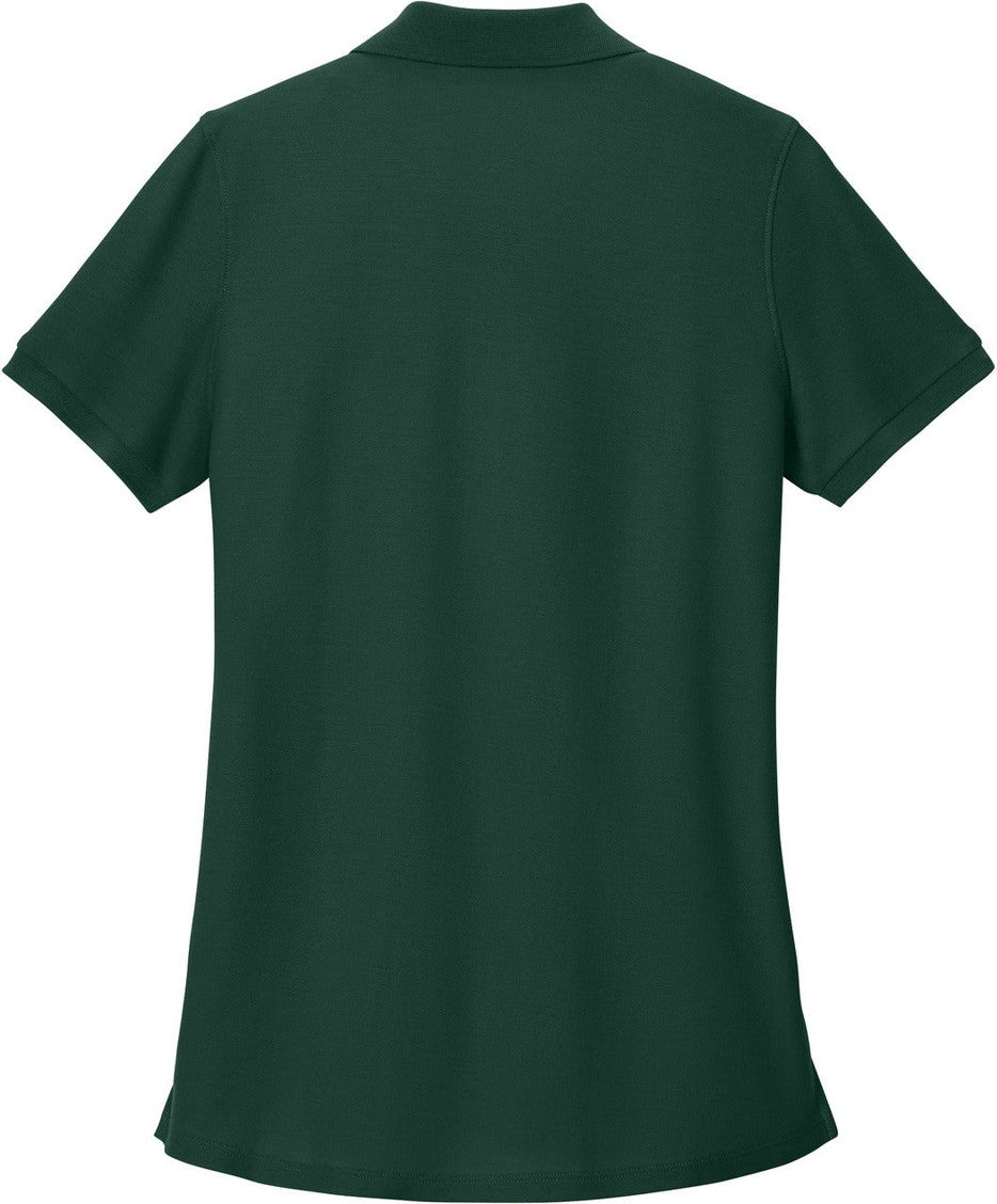 Front View of DarkGreen Port Authority Women's Wearever Signature Pique Polo LK200