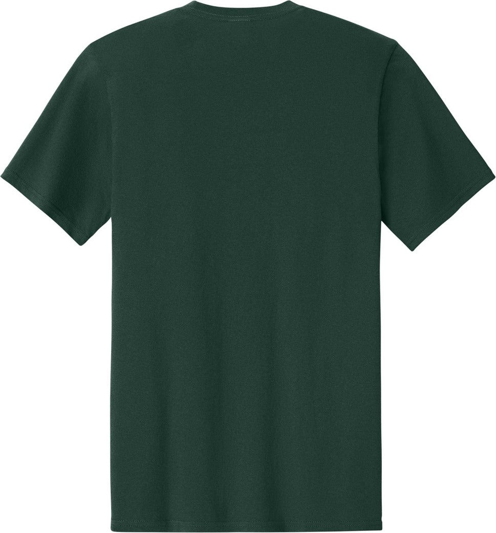 Rear View of DarkGreen Port & Co Easy Cotton Tee PC43