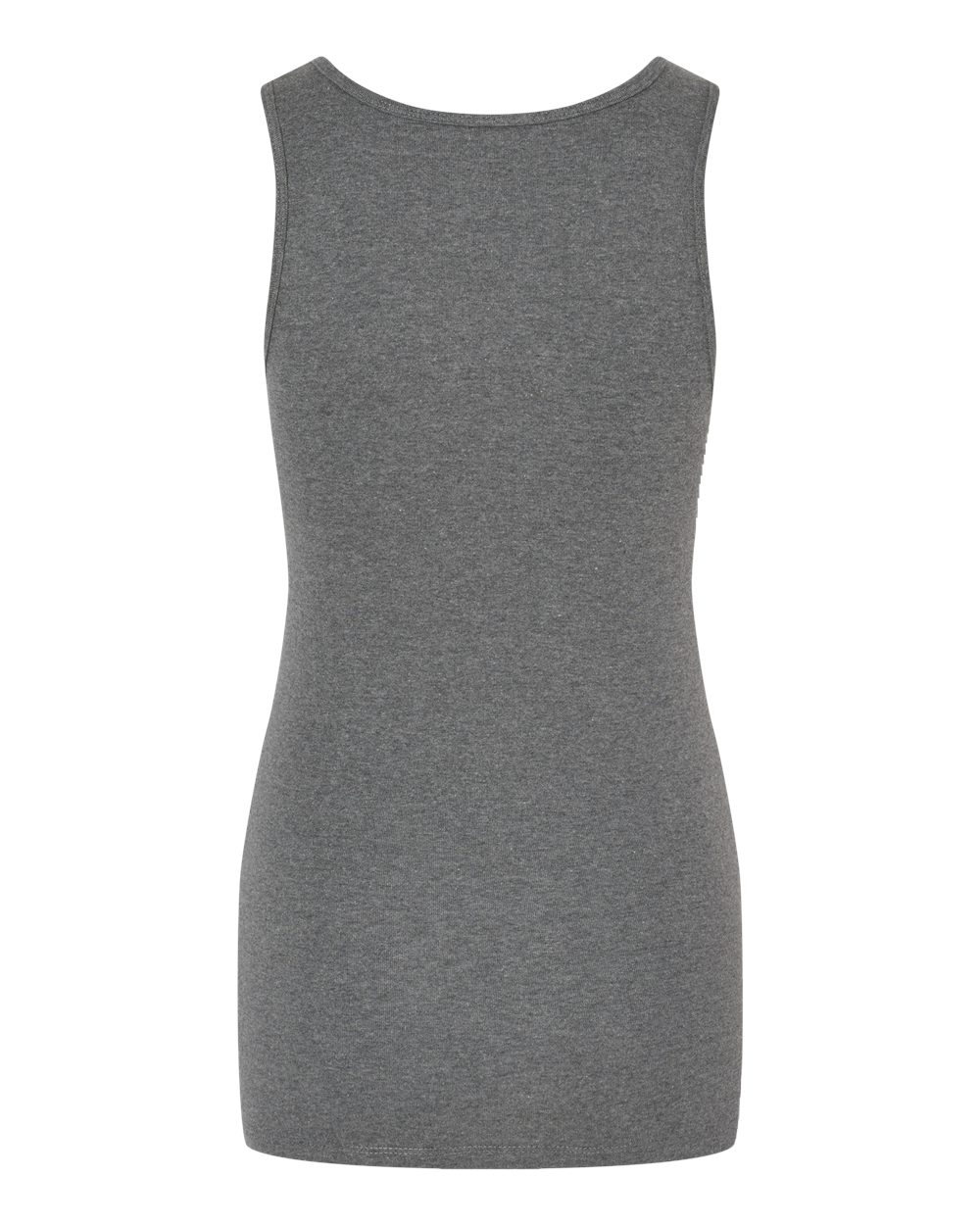 Front View of Deep Heather Women's Micro Rib Tank - 1081