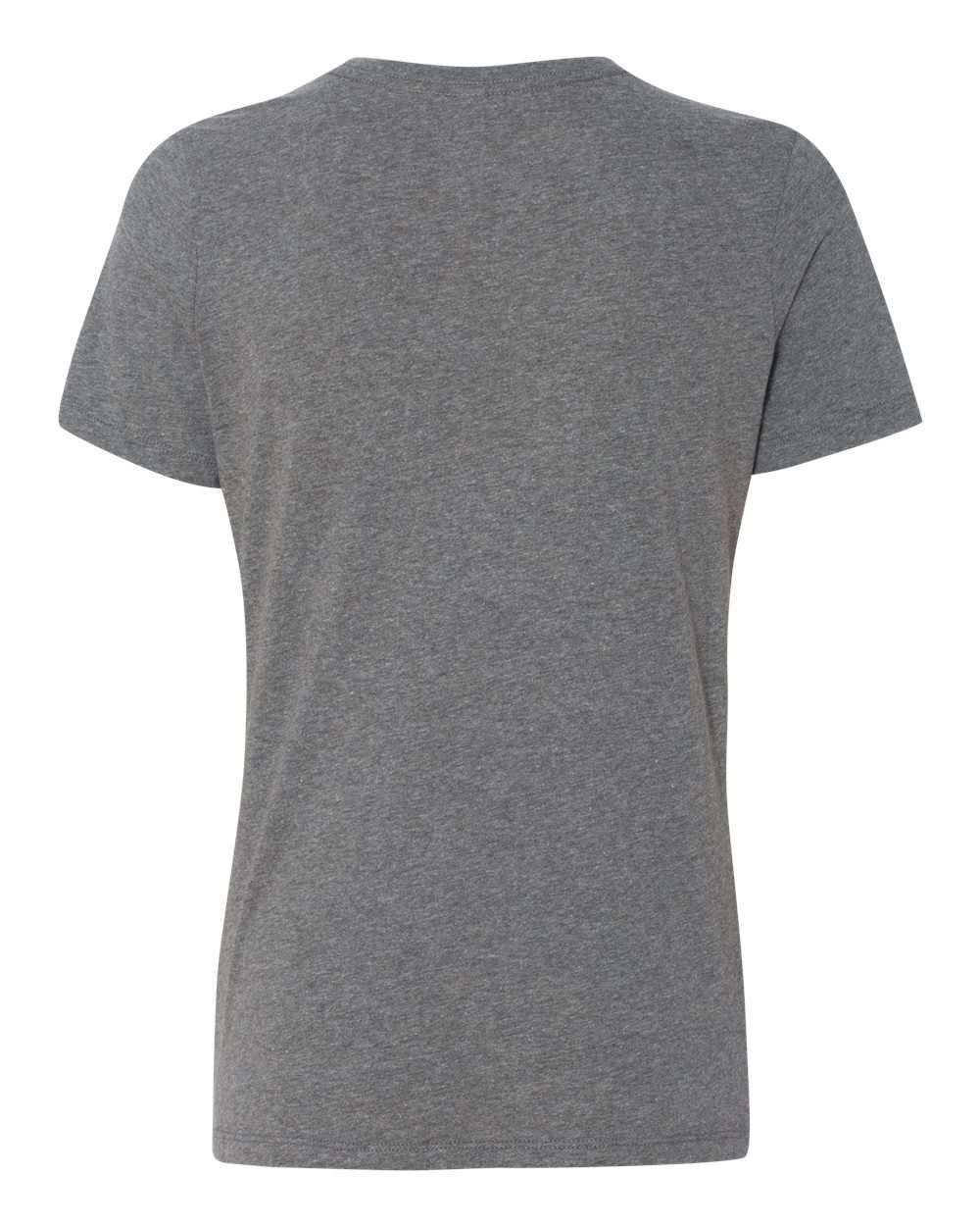 Rear View of Deep Heather Women’s Relaxed Fit Heather CVC Tee - 6400CVC