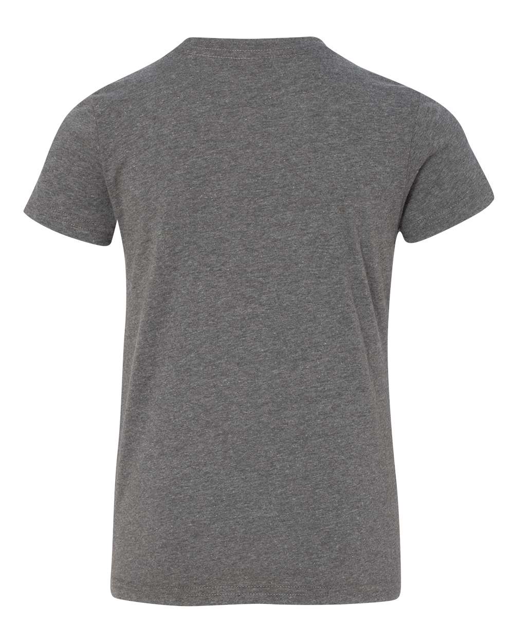 Front View of Deep Heather Youth CVC Jersey Tee - 3001YCVC