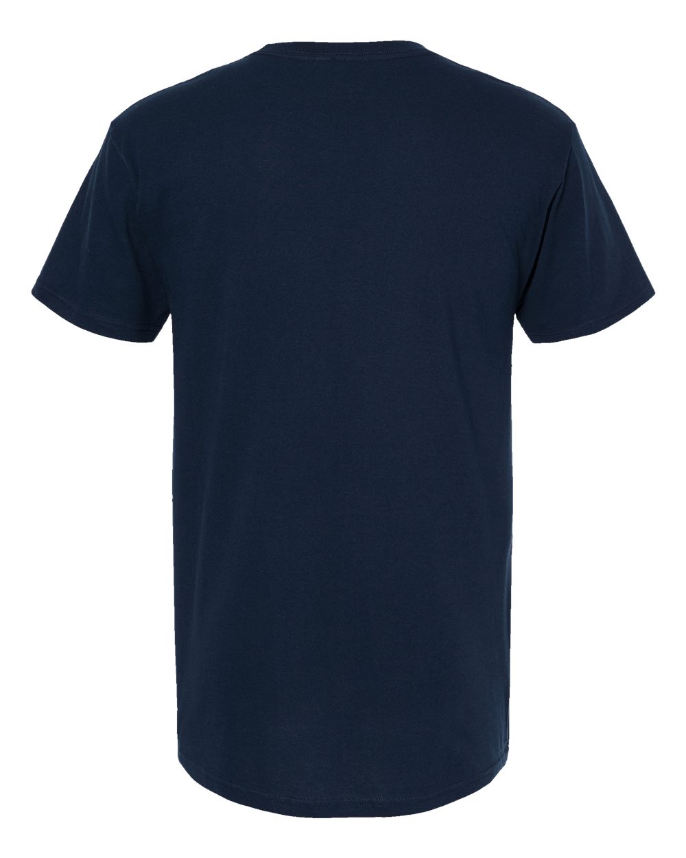 Front View of Deep Navy Gold Soft Touch T-Shirt - 4800