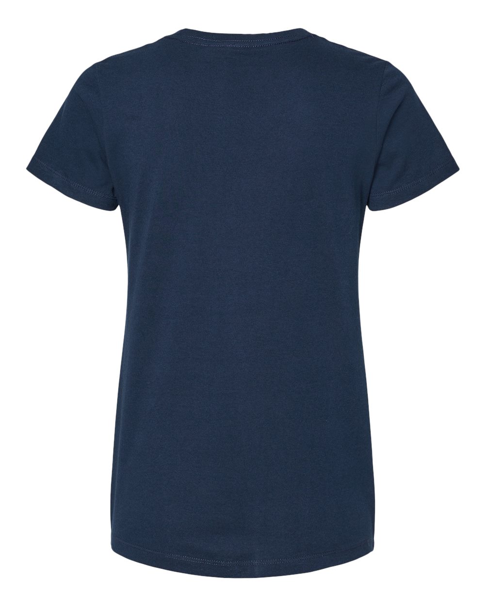 Front View of Deep Navy Women's Gold Soft Touch T-Shirt - 4810