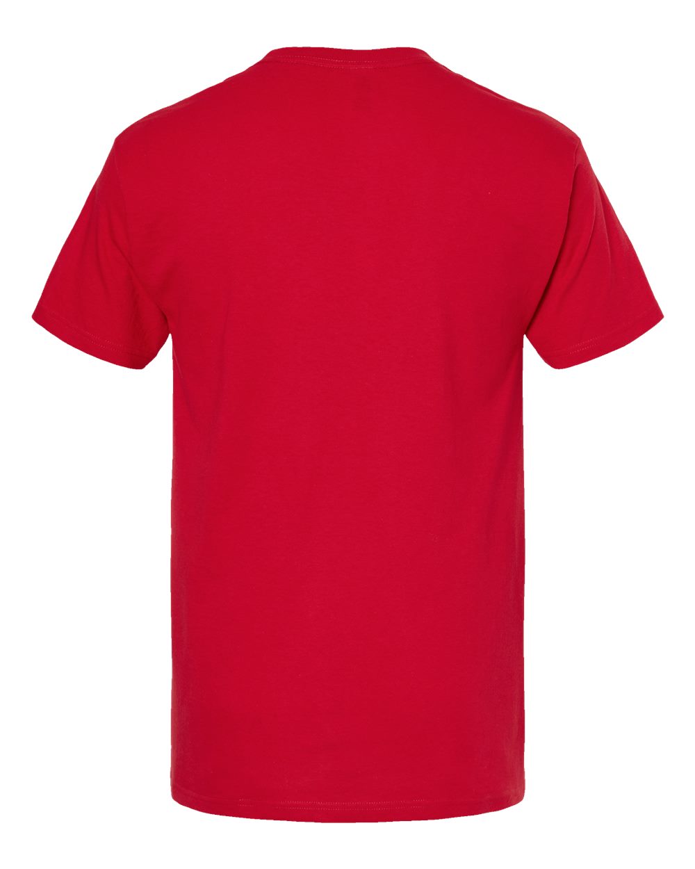 Front View of Deep Red Gold Soft Touch T-Shirt - 4800