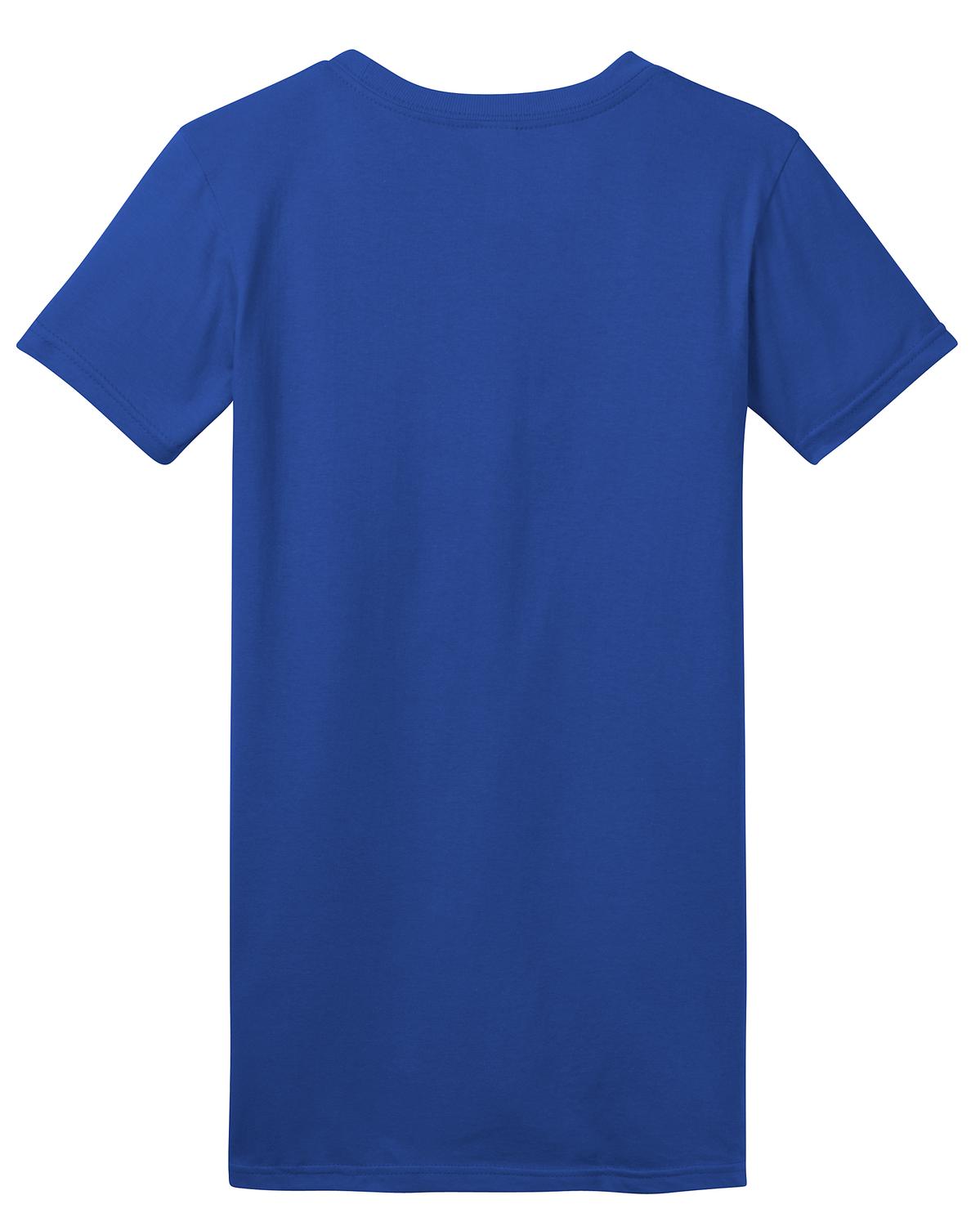 Front View of Deep Royal District Women's Fitted The Concert Tee DT5001