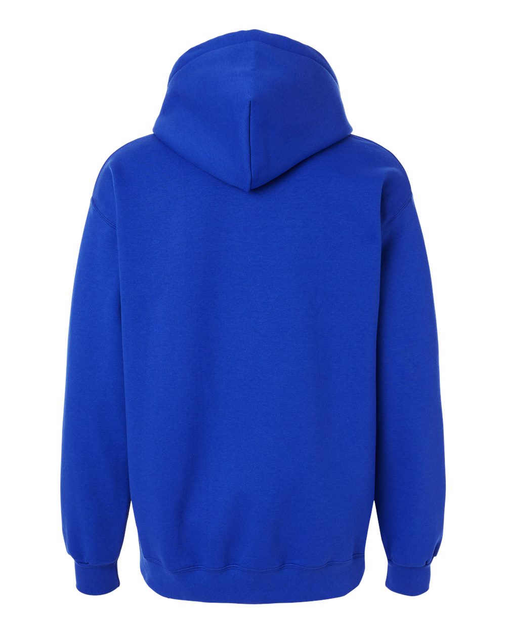 Rear View of Deep Royal Hammer™ Maxweight Hooded Sweatshirt - 19500