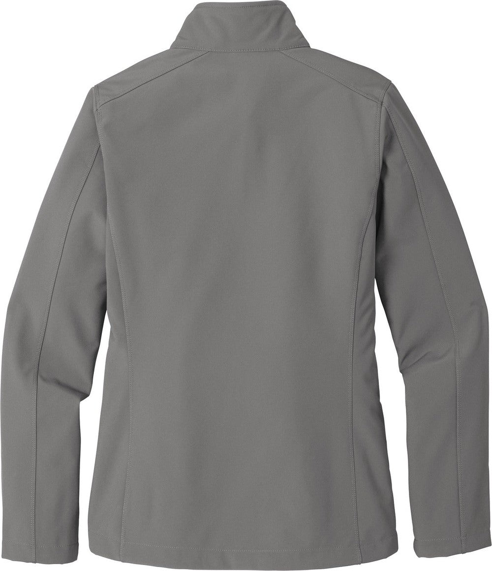 Rear View of Deep Smoke Port Authority Women's Core Soft Shell Jacket. L317
