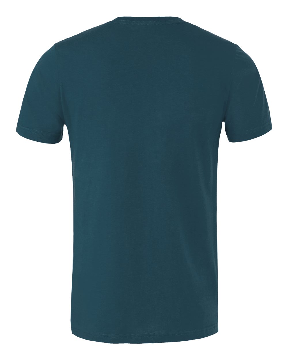 Front View of Deep Teal Jersey Tee - 3001