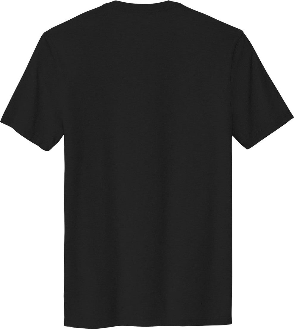 Front View of DeepBlack Allmade Unisex Organic Cotton Tee. AL2100