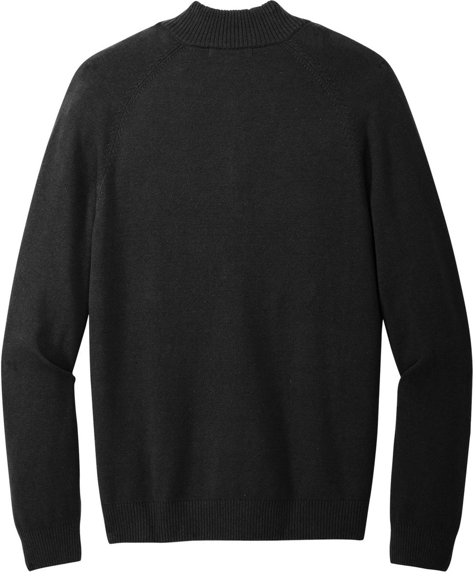 Front View of DeepBlack Mercer+Mettle 1/4-Zip Sweater MM3020