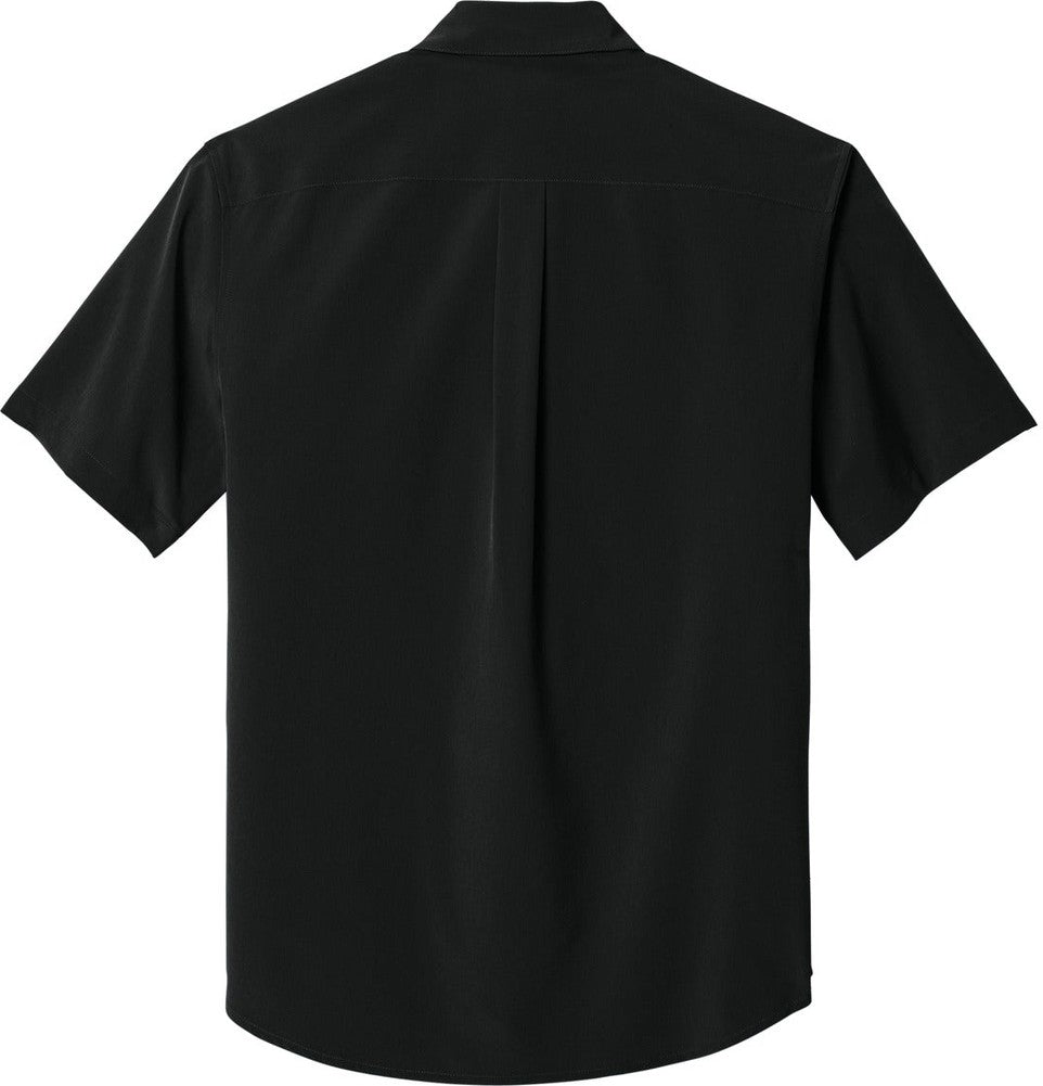 Rear View of DeepBlack Mercer+Mettle Short Sleeve UV Capital Tech Shirt MM2006