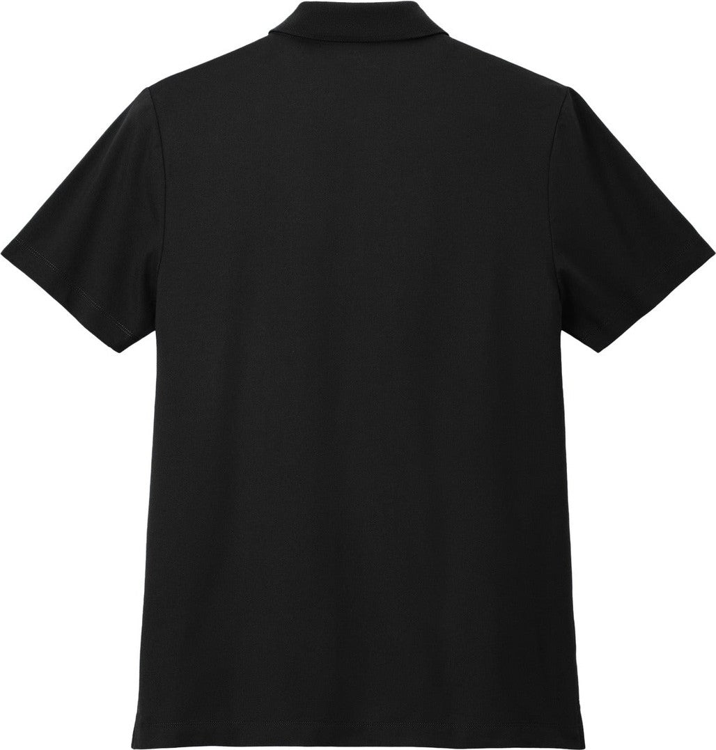 Rear View of DeepBlack Mercer+Mettle Stretch Pique Polo MM1004