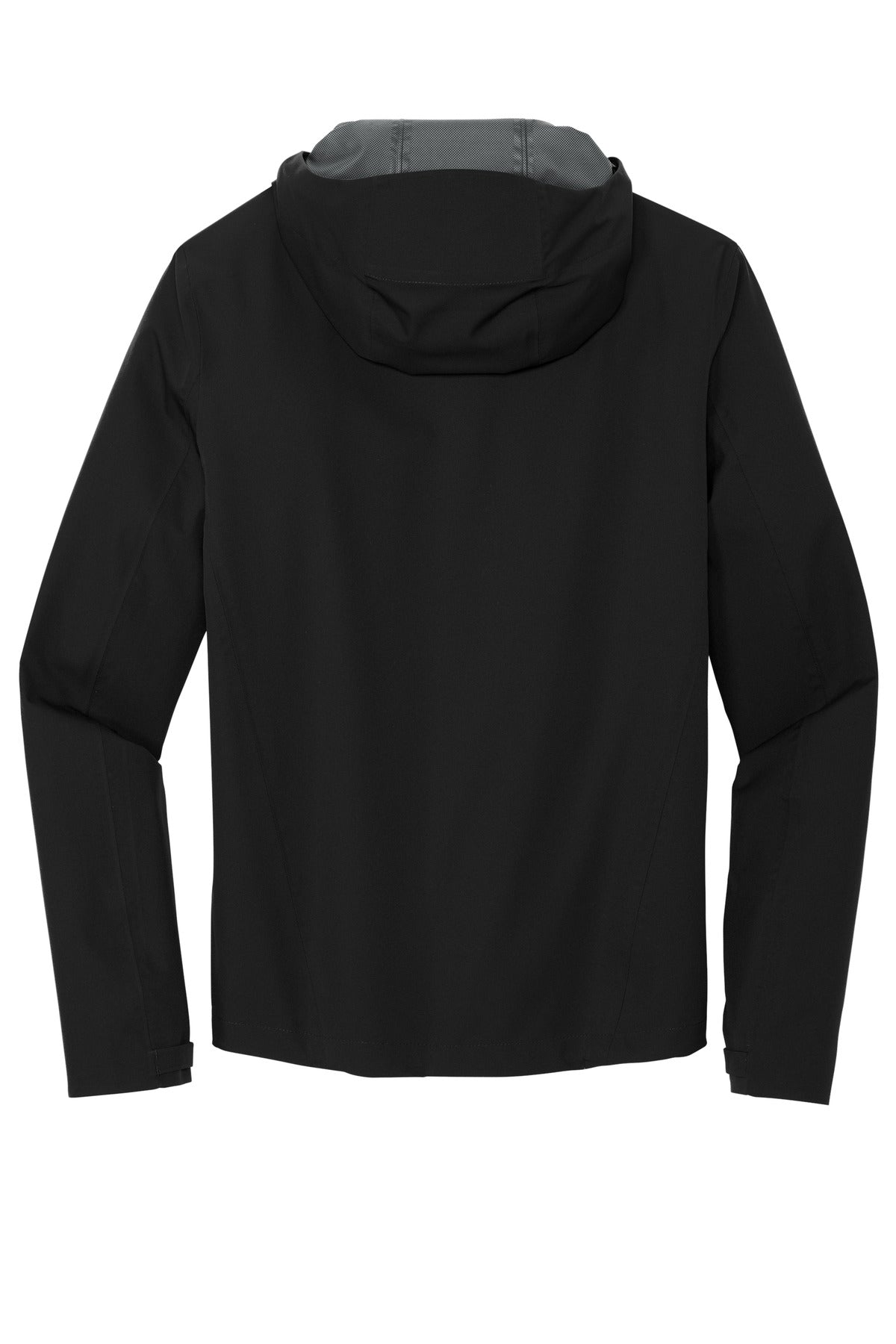 Front View of DeepBlack Mercer+Mettle Waterproof Rain Shell MM7000