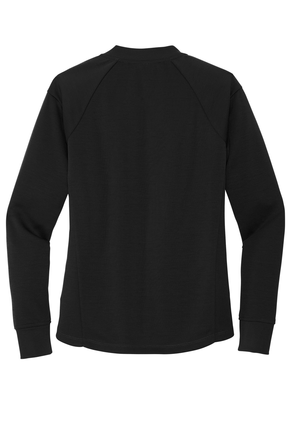 Rear View of DeepBlack Mercer+Mettle Women's Double-Knit Bomber MM3001