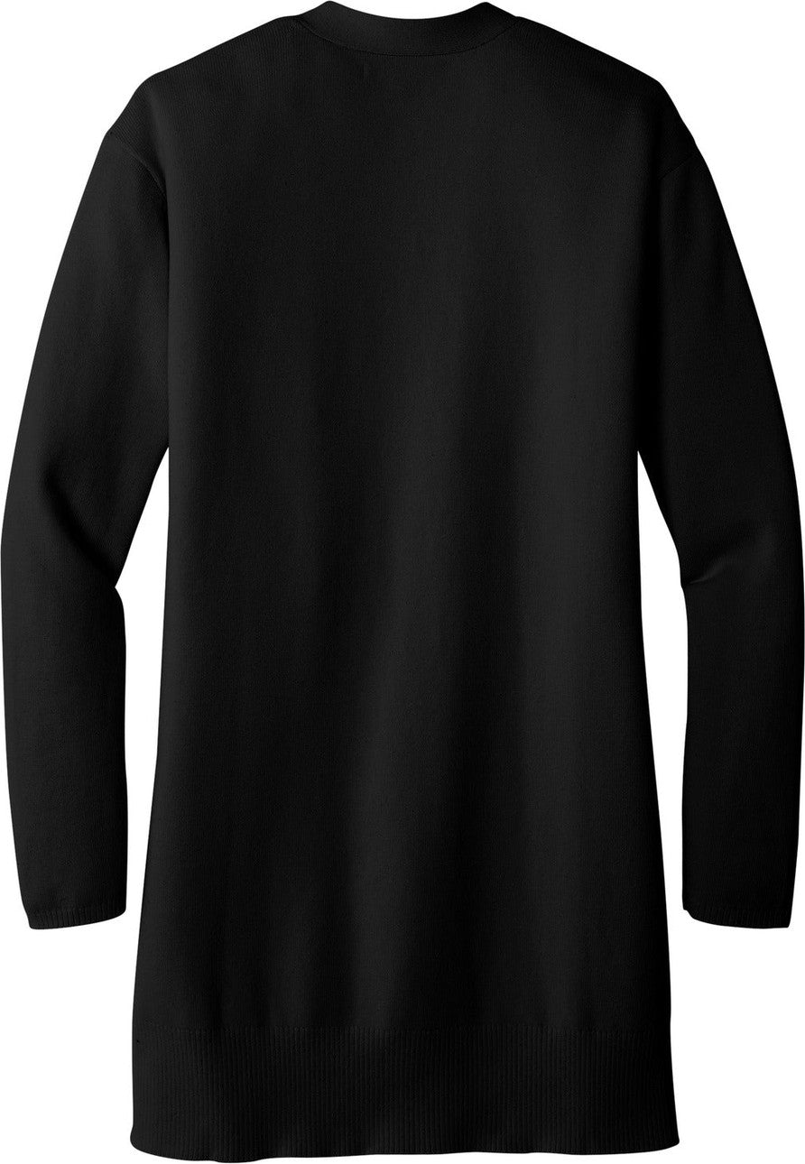 Rear View of DeepBlack Mercer+Mettle Women's Open-Front Cardigan Sweater MM3023
